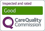 A picture of the care quality commission logo.