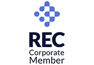 A logo for the rec corporate member